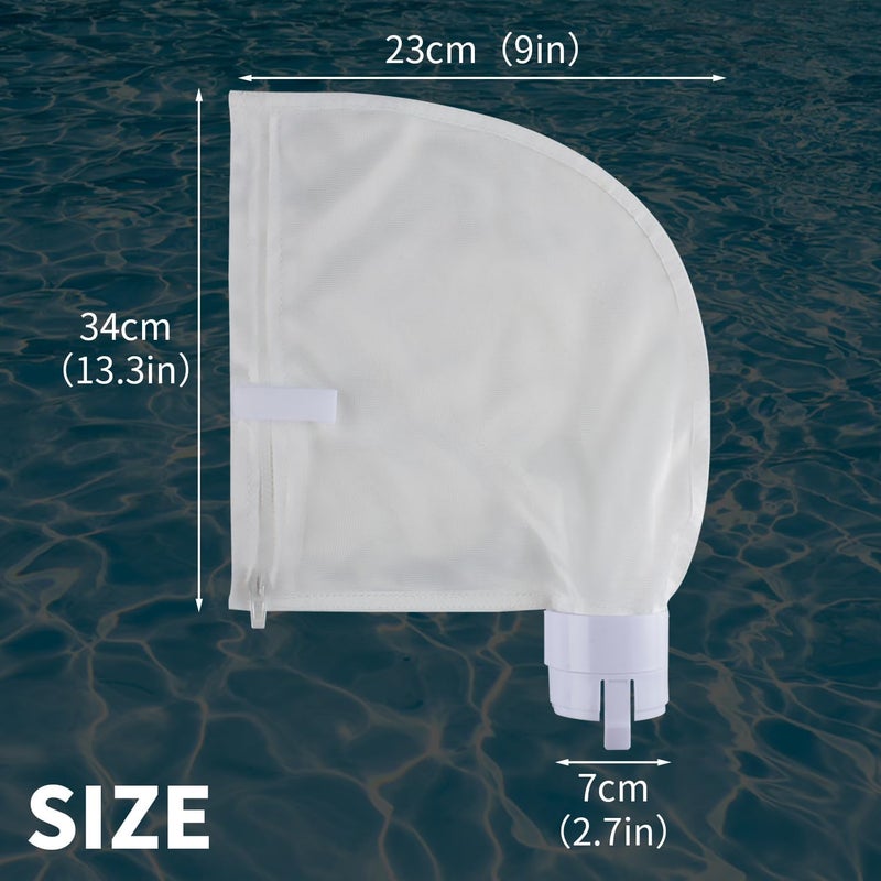 WONEWTH Pool Cleaner Bags with Zipper Replacement for Polaris 360, 380 Parts Pool Cleaner All Purpose Filter Bag (360-3 Packs) - Image 5